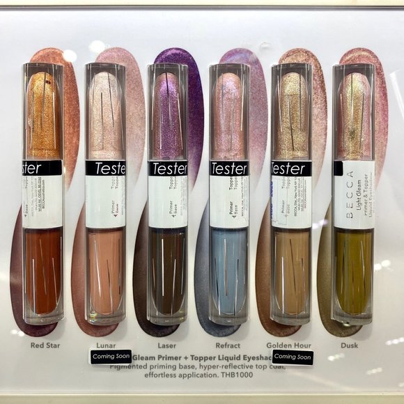 NEW BECCA | light gleam primer & topper liquid eyeshadow in color refract - Picture 6 of 11